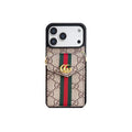 Classic Leather iPhone Case With Card Holder And Strap