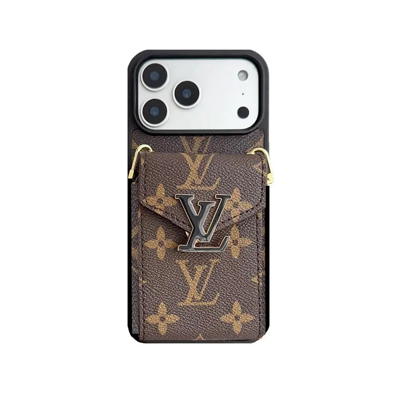 Leather Wallet Card Holder Phone Case For iPhone 12-17 Series