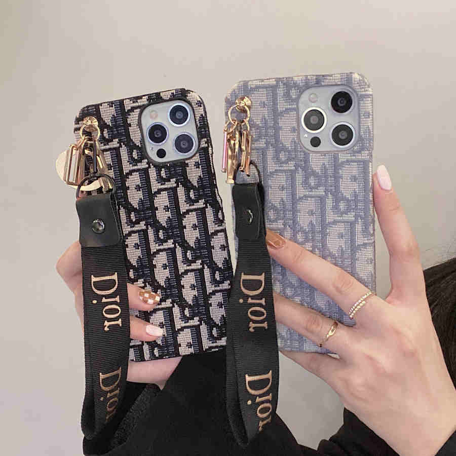 Luxury Monogram Charm Strap iPhone Case