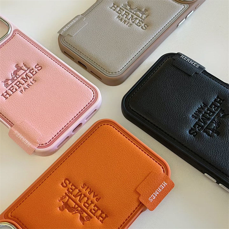 Premium Leather Style Case for iPhone 12 - 17 Series