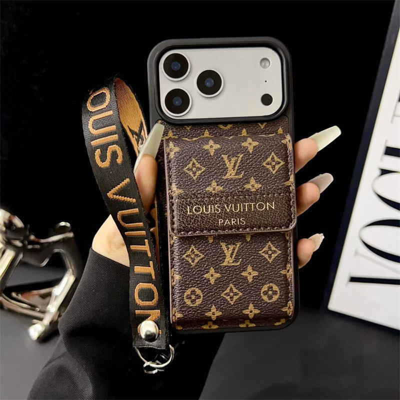 Phone case with card slot for iPhone 12-17 Series