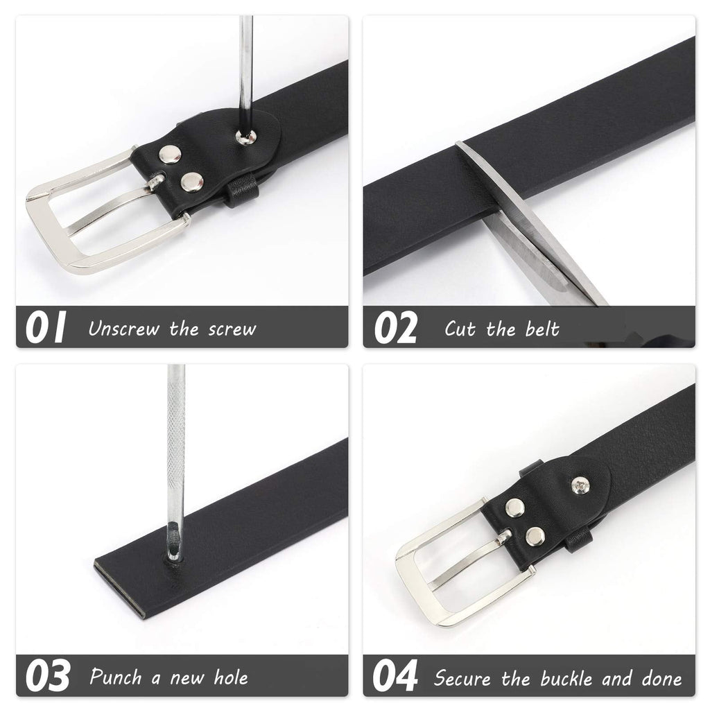 Luxuii Women Casual Leather Belt for Jeans Pants, Fashion Ladies Girls Waist Dress Belt