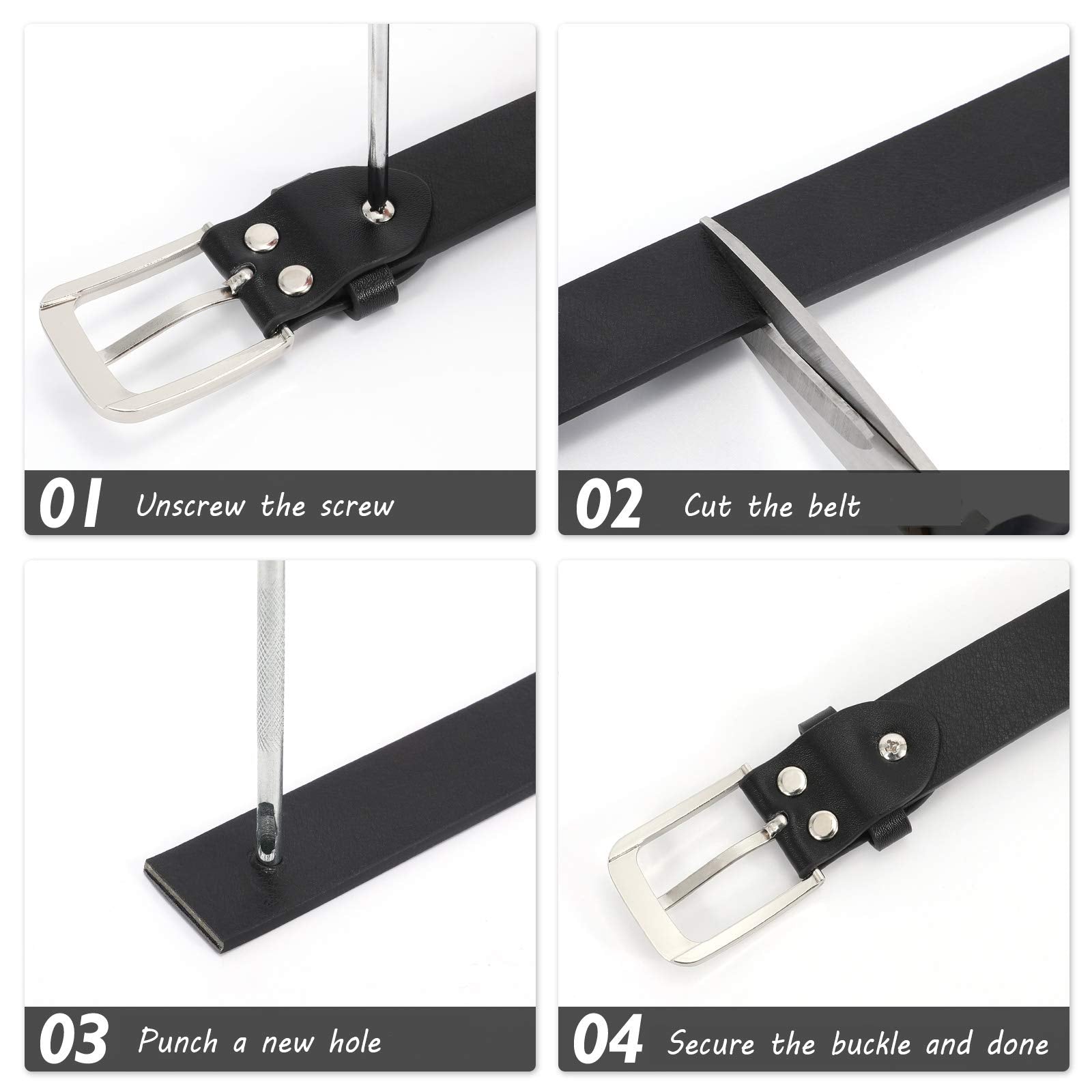 Luxuii Women Casual Leather Belt for Jeans Pants, Fashion Ladies Girls Waist Dress Belt