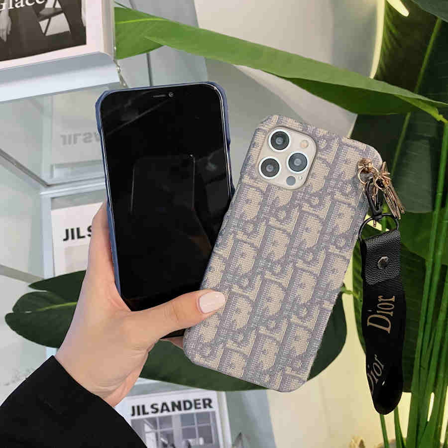 Luxury Monogram Charm Strap iPhone Case