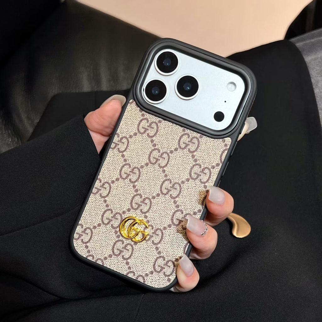 Luxury iPhone Case with Interchangeable Camera Lens Frames