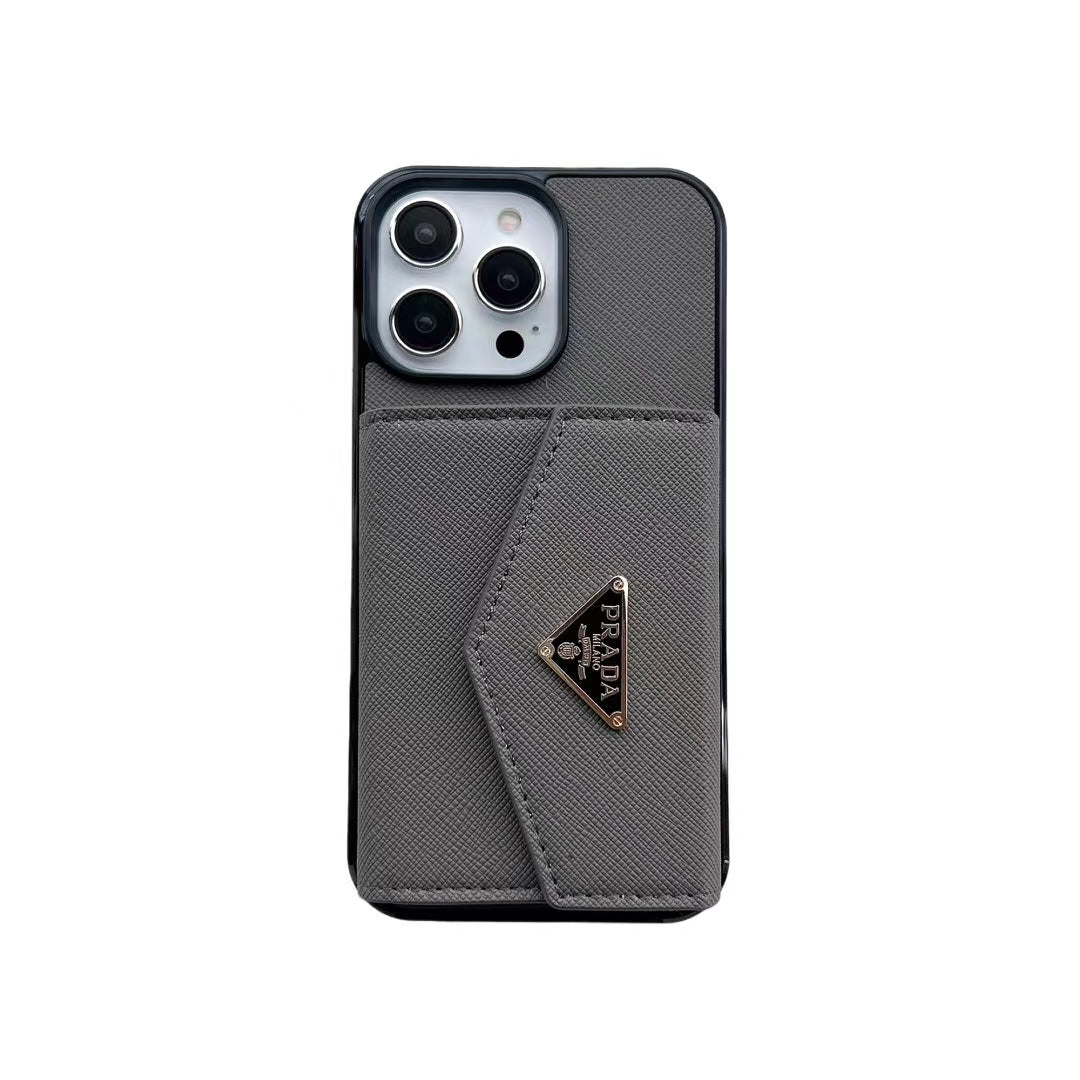 Luxury iPhone Case with Card Holder - Designer Edition