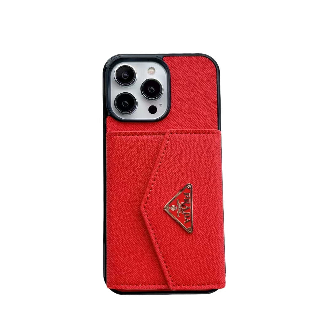 Luxury iPhone Case with Card Holder - Designer Edition