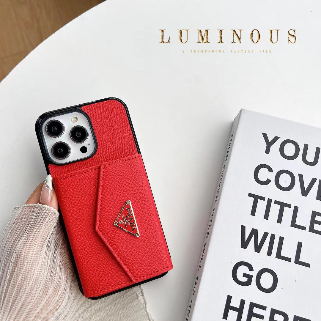 Luxury iPhone Case with Card Holder - Designer Edition