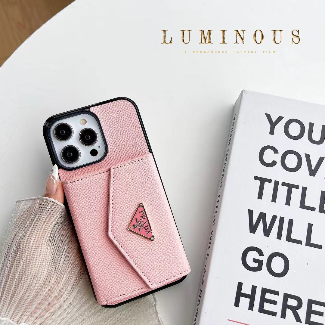 Luxury iPhone Case with Card Holder - Designer Edition