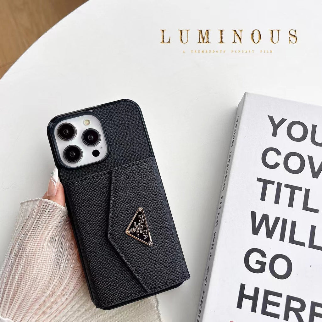 Luxury iPhone Case with Card Holder - Designer Edition