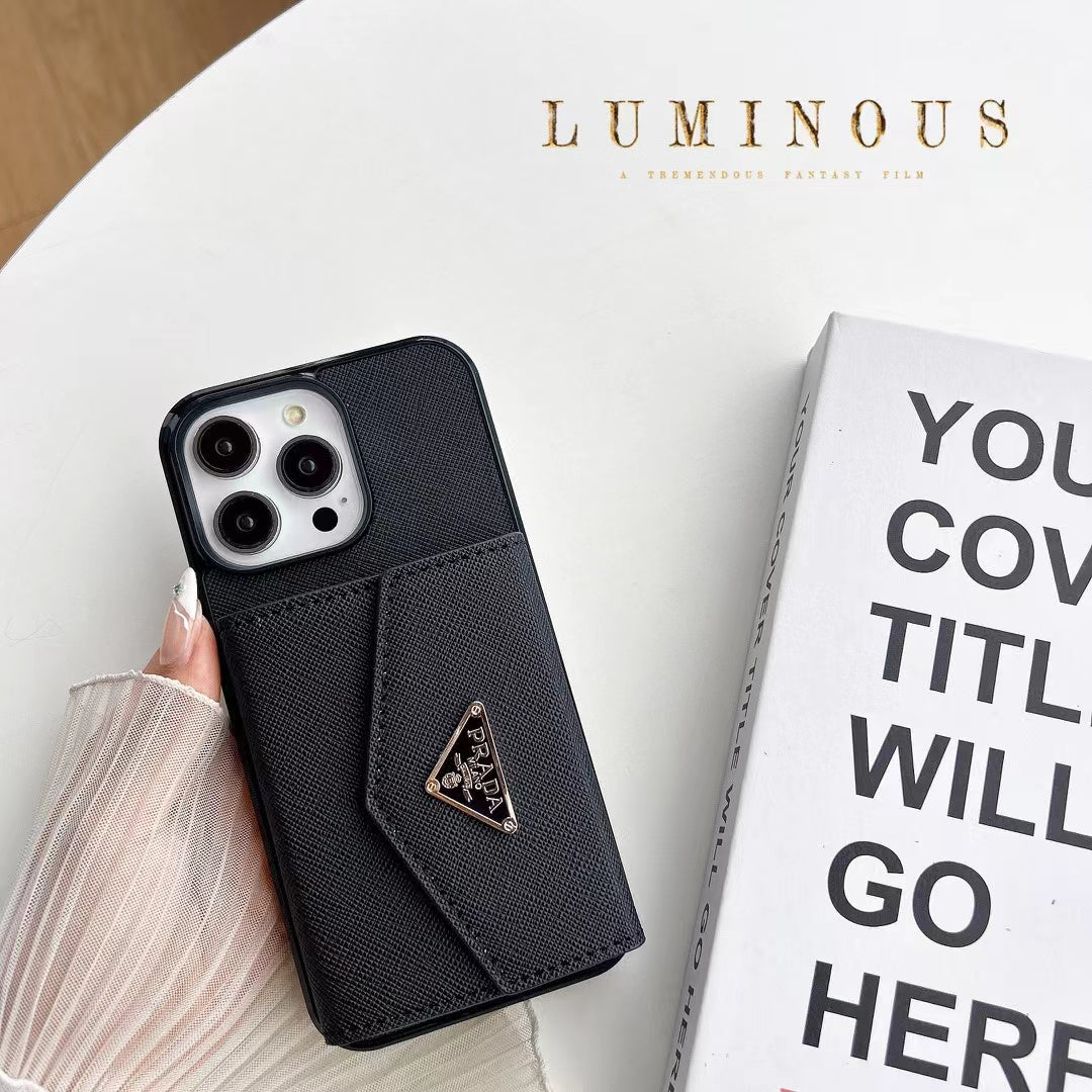 Luxury iPhone Case with Card Holder - Designer Edition