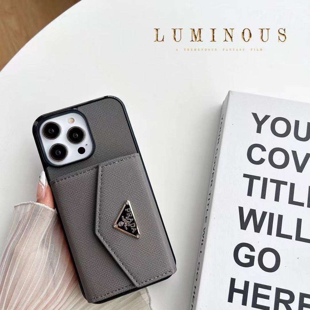 Luxury iPhone Case with Card Holder - Designer Edition