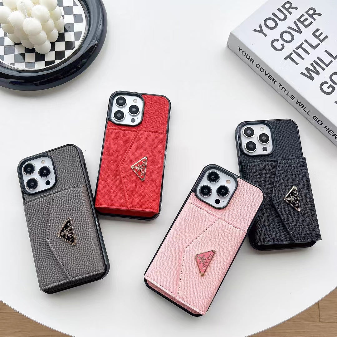 Luxury iPhone Case with Card Holder - Designer Edition