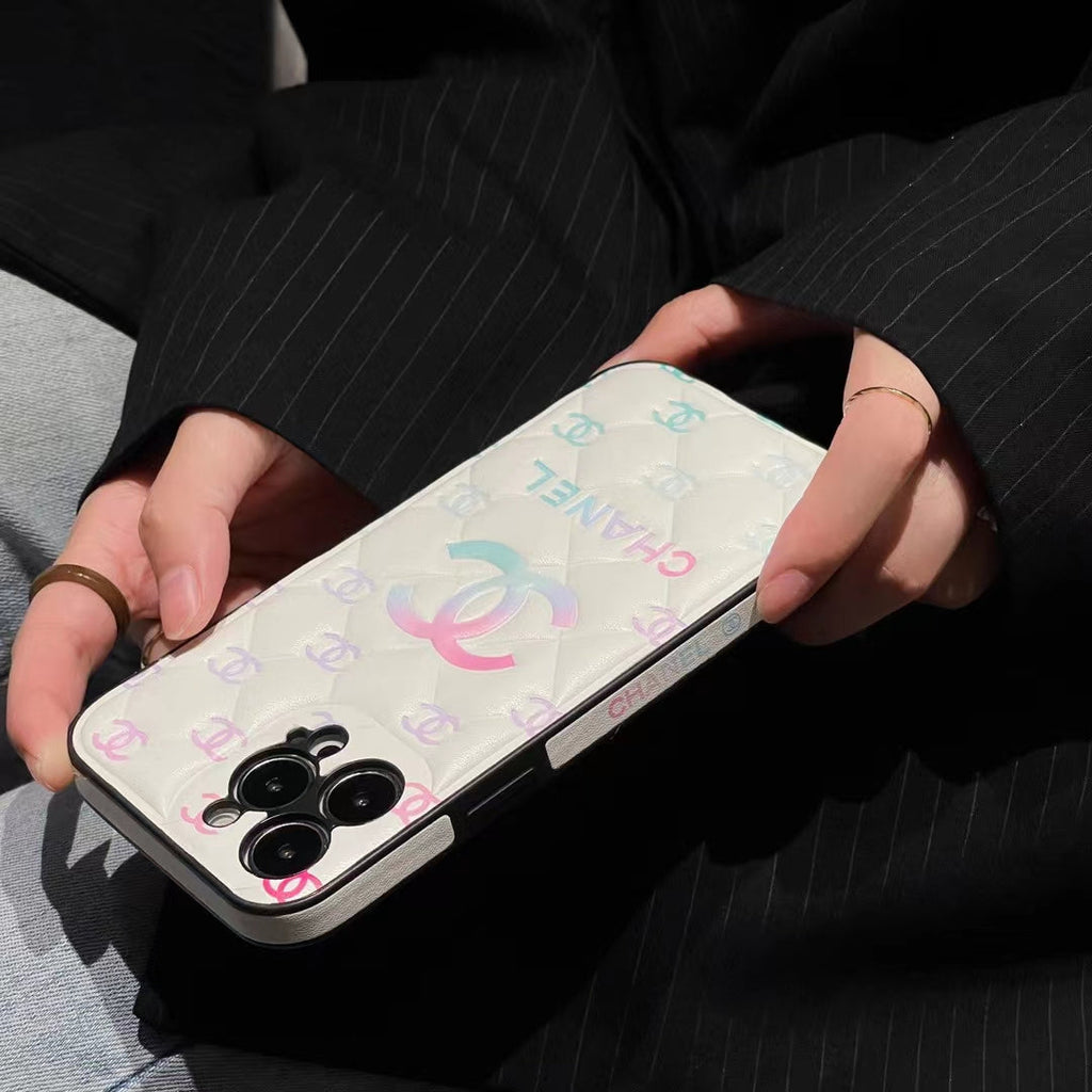 Embossed iPhone Case: Classic Luxury Design