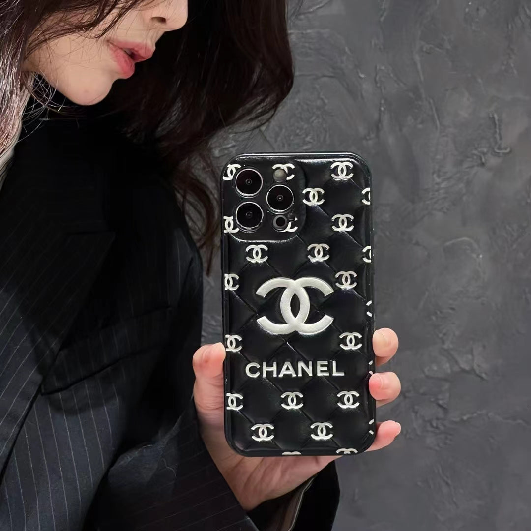 Embossed iPhone Case: Classic Luxury Design