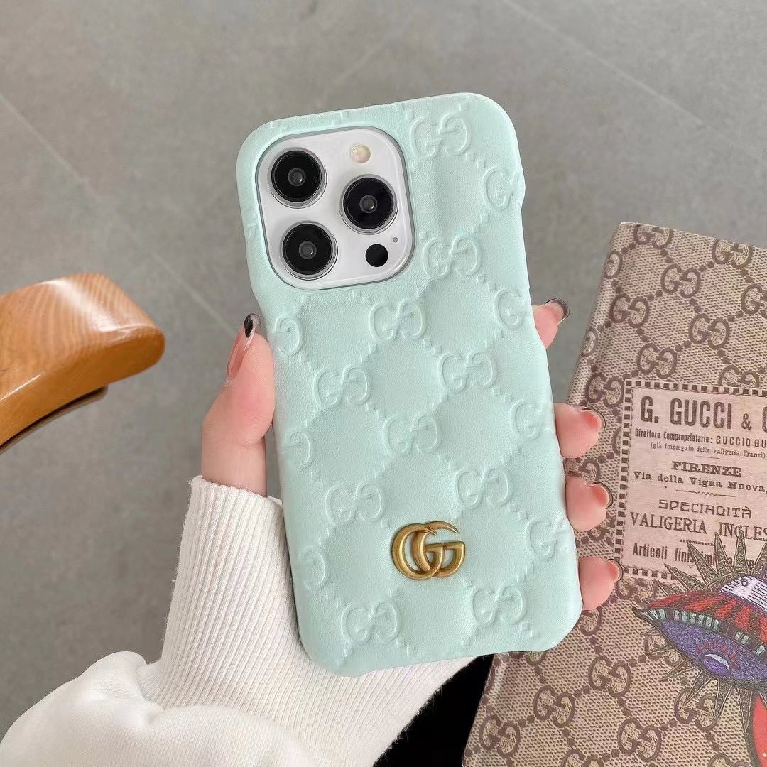 Luxury Embossed Puffer iPhone Case