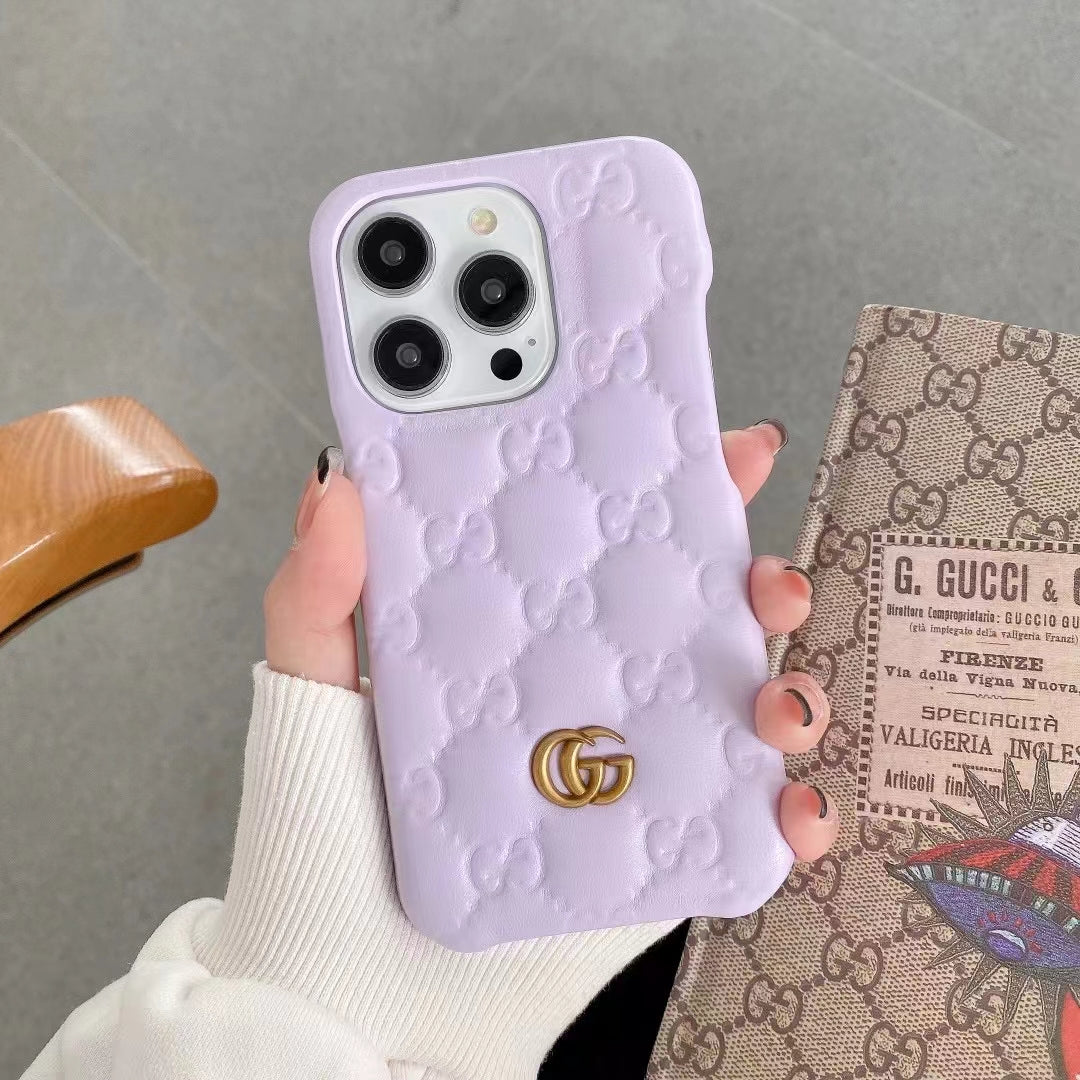 Luxury Embossed Puffer iPhone Case