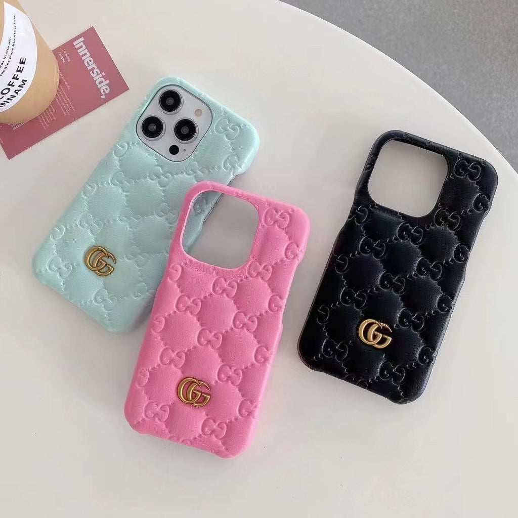 Luxury Embossed Puffer iPhone Case