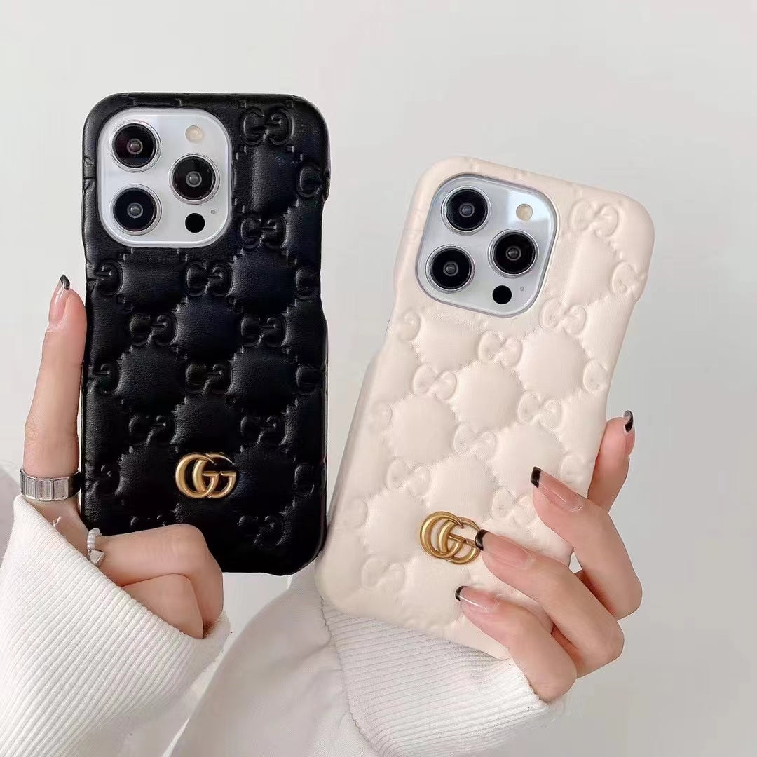 Luxury Embossed Puffer iPhone Case
