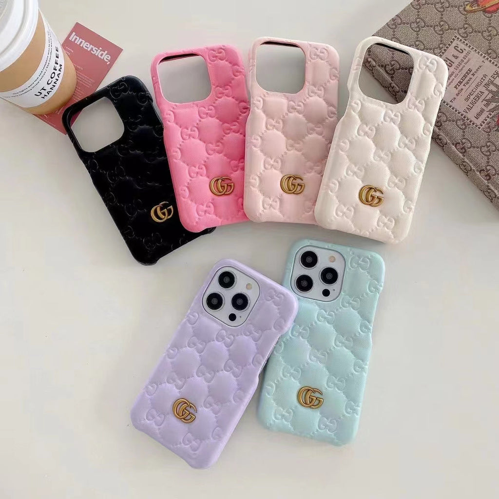 Luxury Embossed Puffer iPhone Case