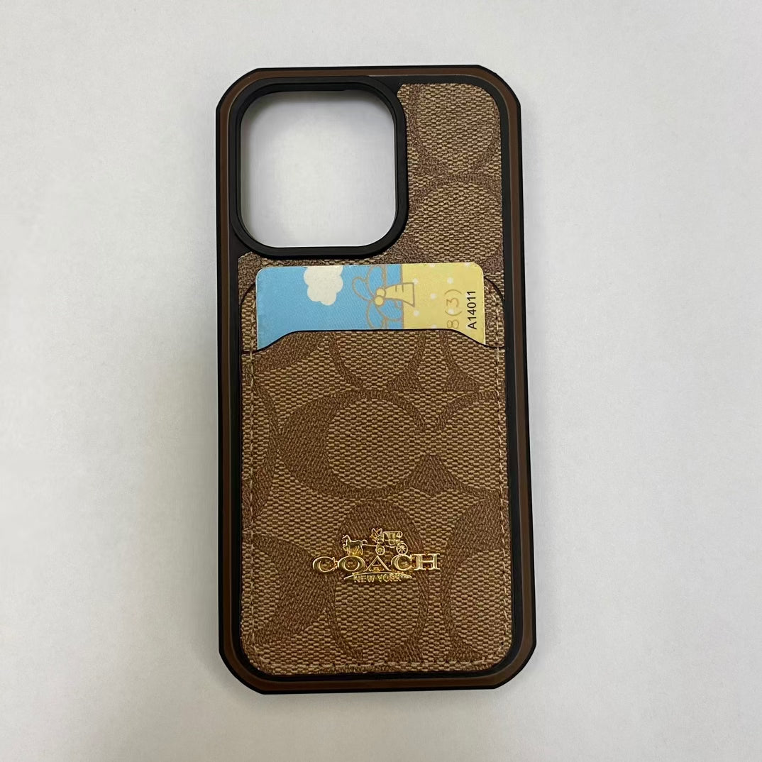 Chic iPhone Case with Built-in Card Holde