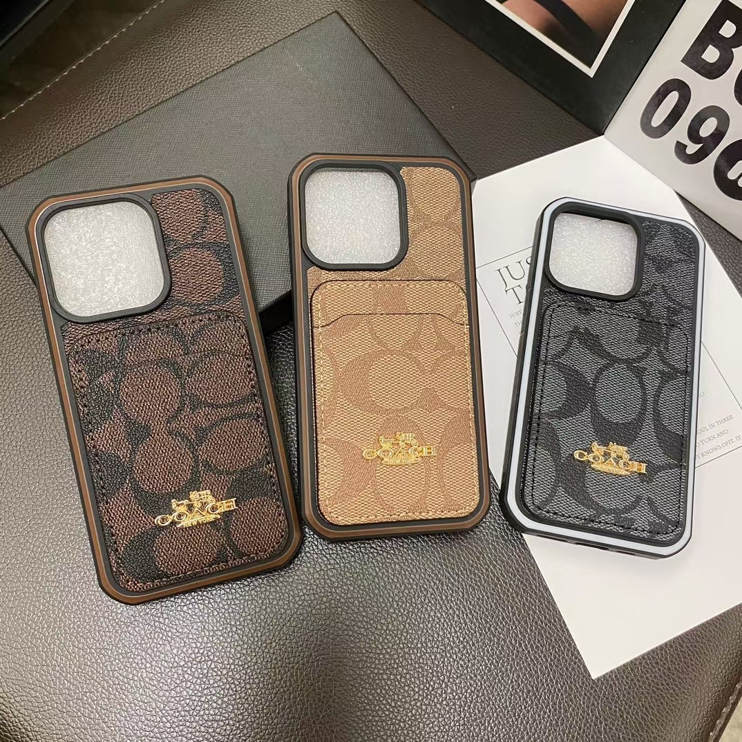 Chic iPhone Case with Built-in Card Holde