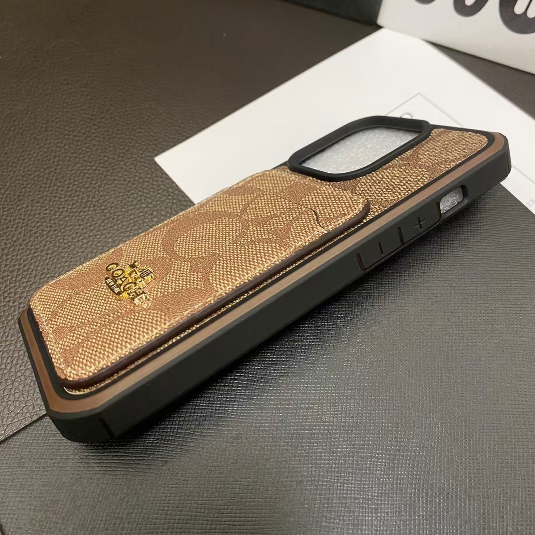 Chic iPhone Case with Built-in Card Holde