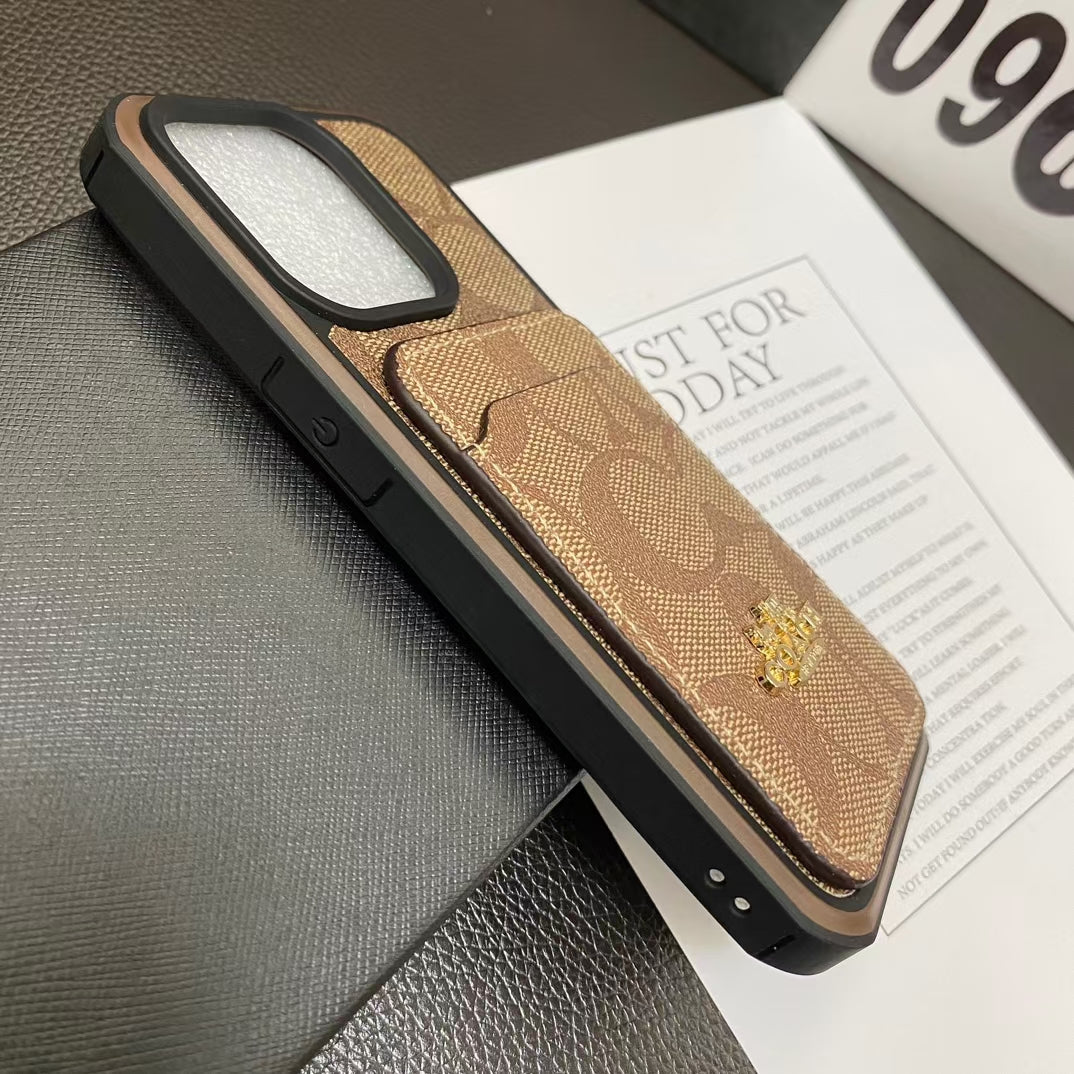 Chic iPhone Case with Built-in Card Holde