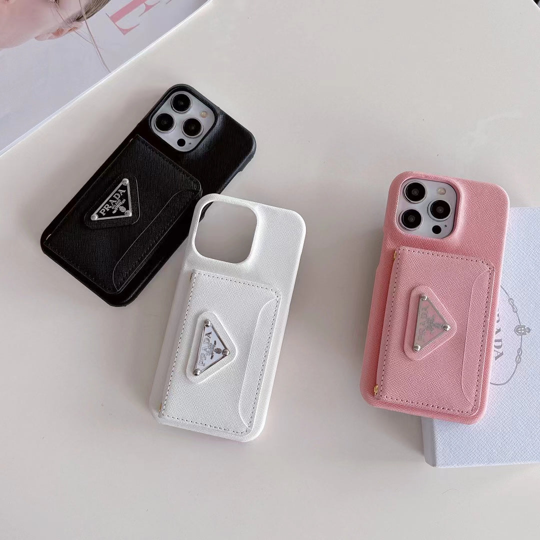 Luxury Inspired iPhone Case with Card Holder