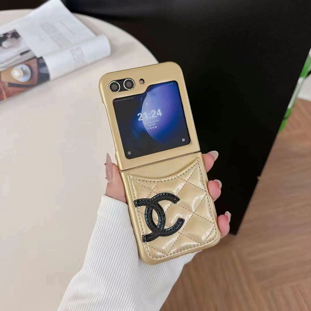 Luxury Quilted Pocket Z Flip Case