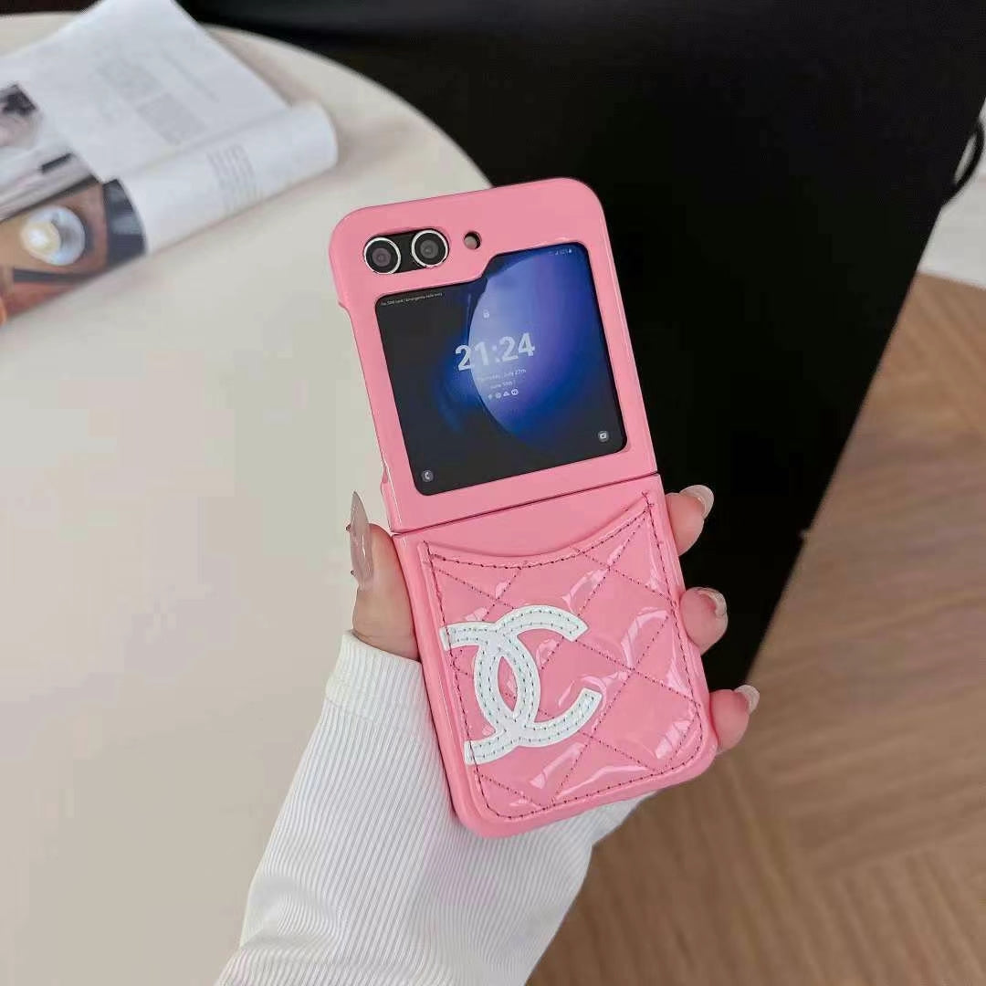 Luxury Quilted Pocket Z Flip Case