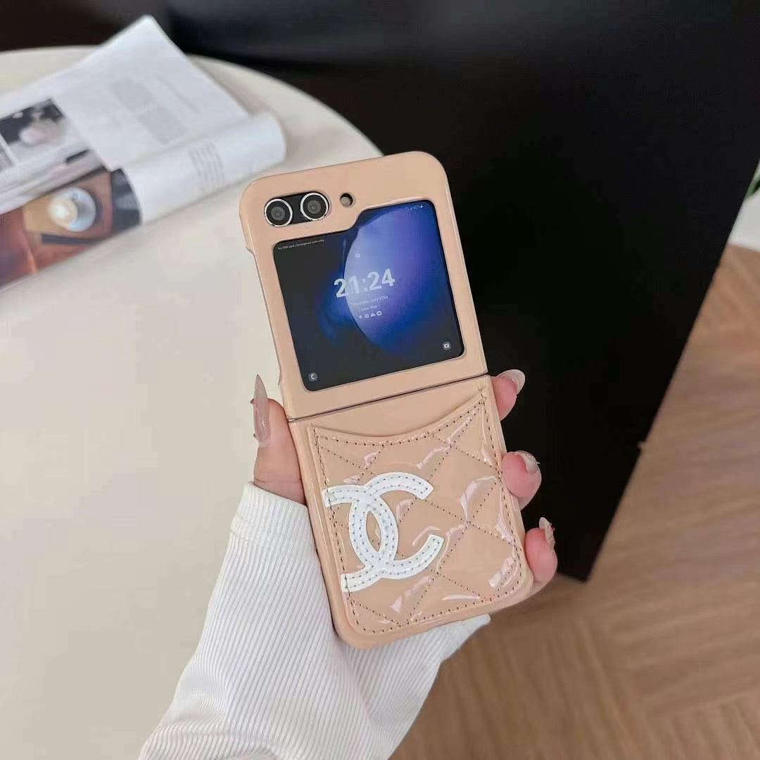 Luxury Quilted Pocket Z Flip Case