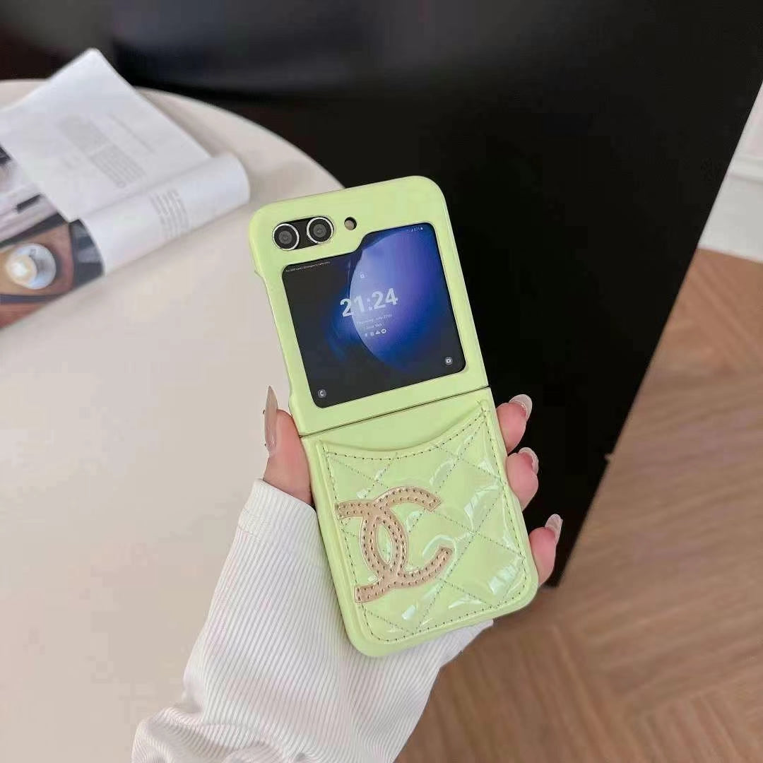 Luxury Quilted Pocket Z Flip Case