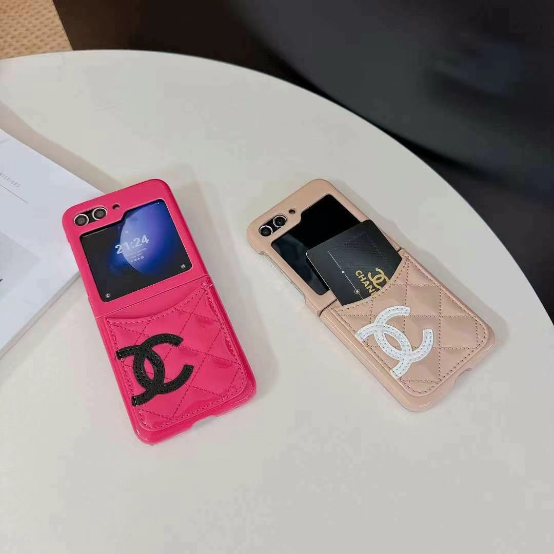Luxury Quilted Pocket Z Flip Case