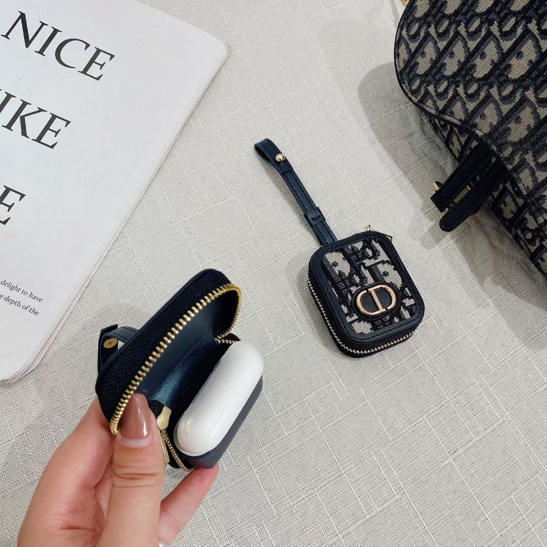 Elegant Designer Accessory Luxury AirPods Case & Mini-Bag