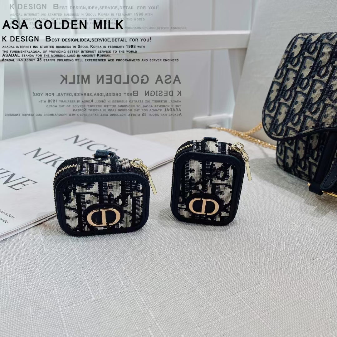 Elegant Designer Accessory Luxury AirPods Case & Mini-Bag