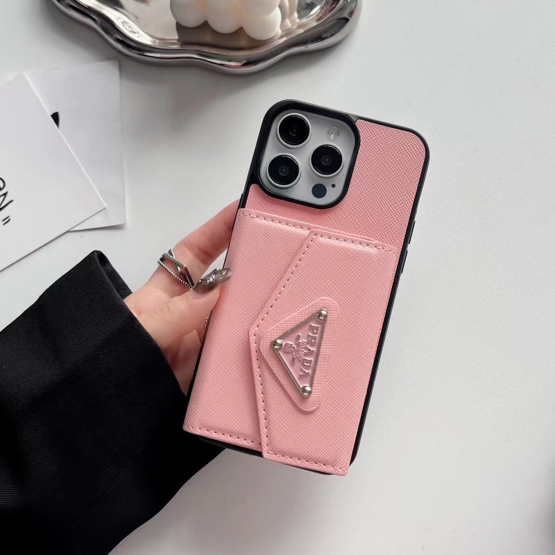 Elegant iPhone Case with Card Holder – Luxury Chic Design