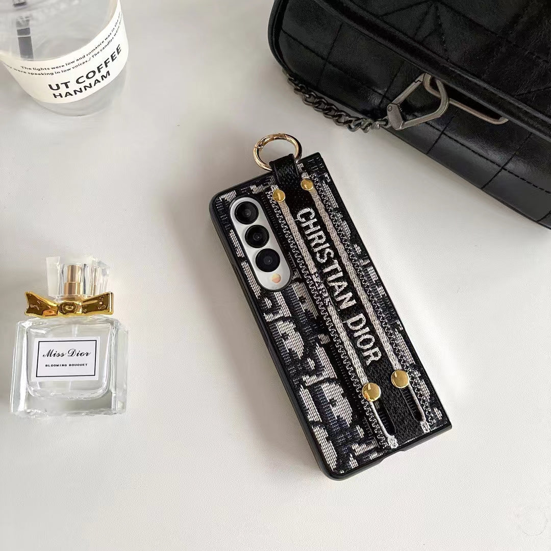 Inspired Design Luxury Z Flip Case with Strap