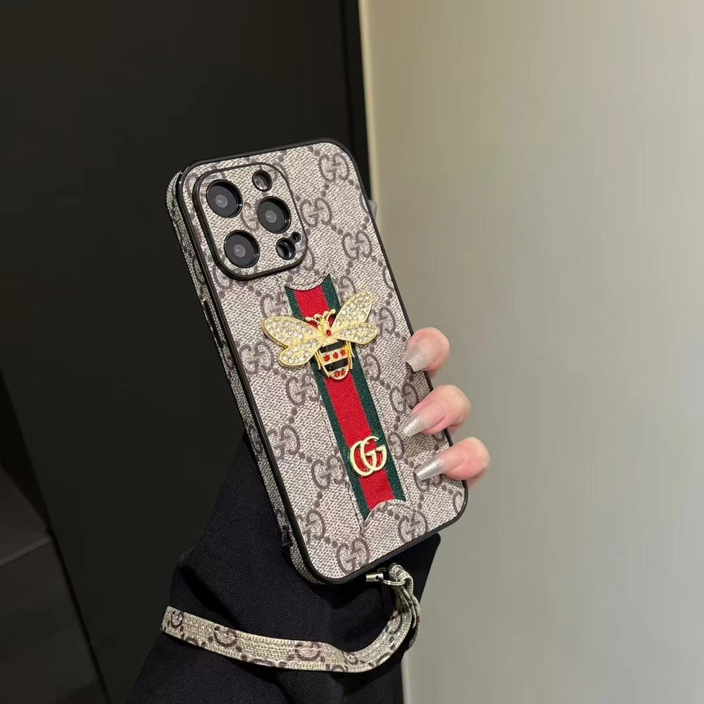 Luxury Phone Case with Elegant Hand Strap