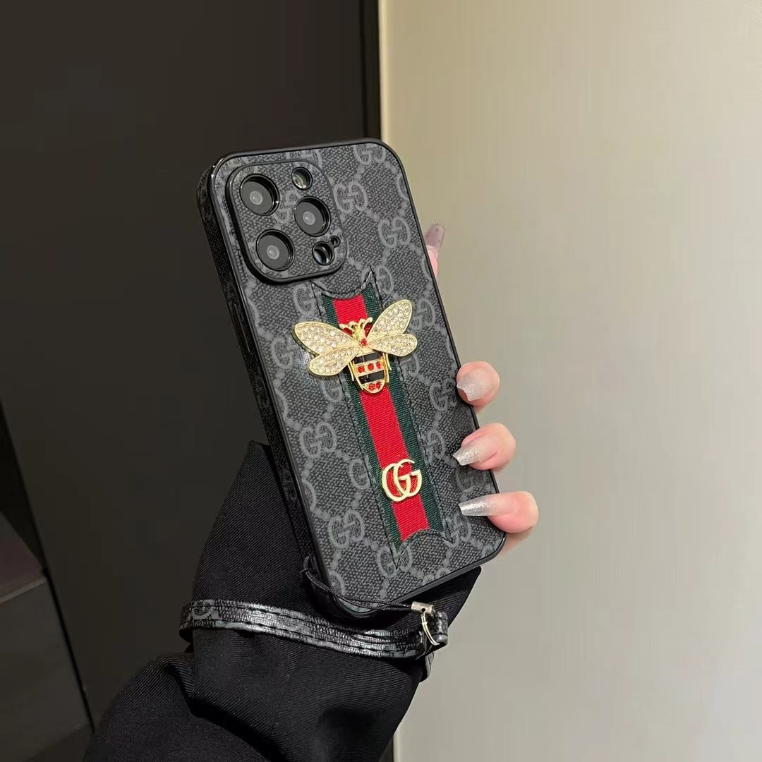 Luxury Phone Case with Elegant Hand Strap