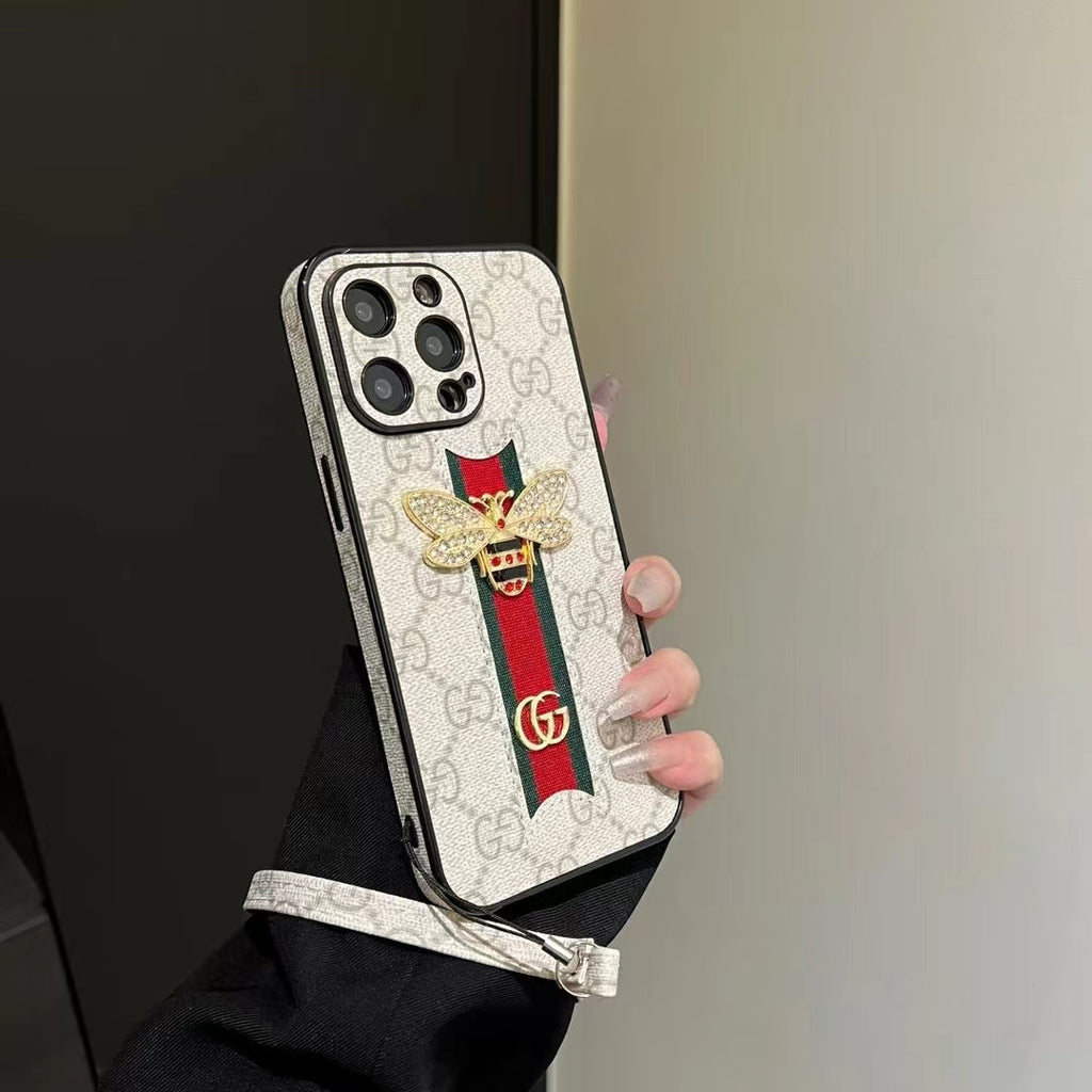 Luxury Phone Case with Elegant Hand Strap