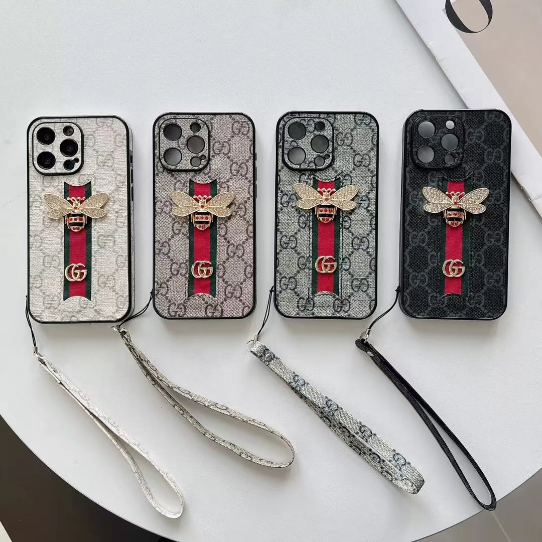 Luxury Phone Case with Elegant Hand Strap