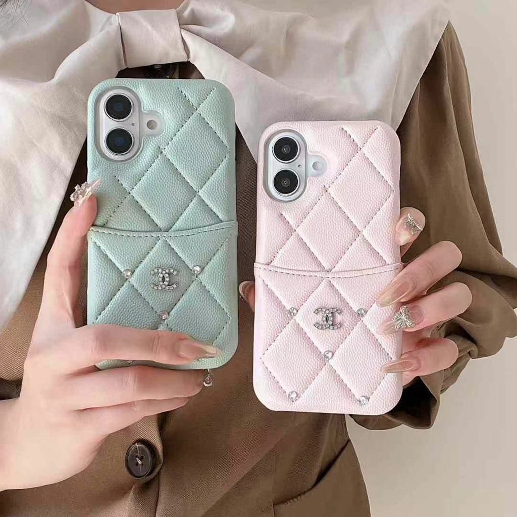 Quilted Luxury iPhone Case with Inspired Design