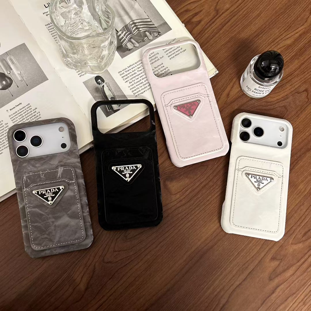 Luxury Monogram Phone Case with Card Holder