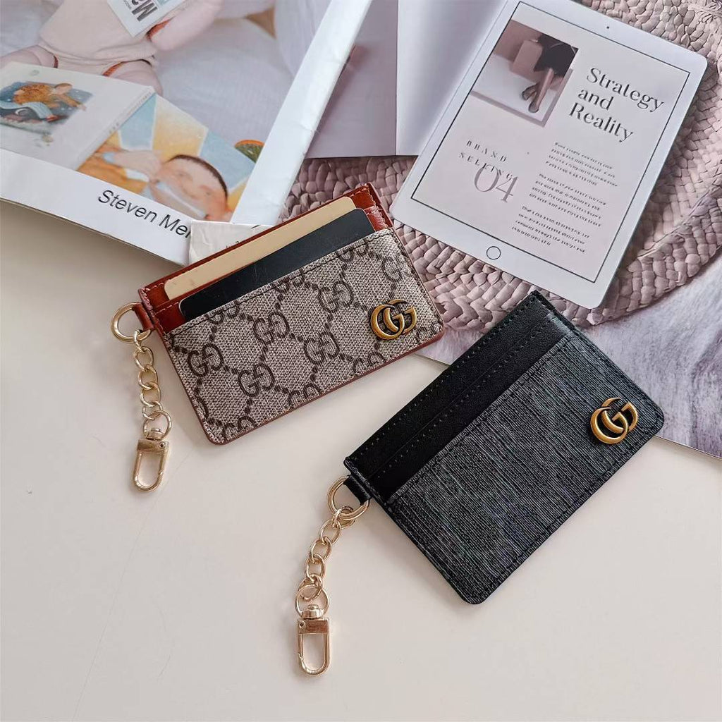 Luxury Monogram Keychain Card Holder