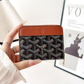 Luxury GY Monogram Zipper Card Wallet