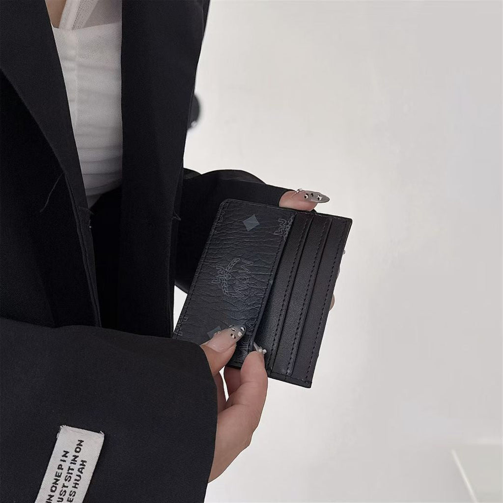 Luxury Embossed Pattern Slim Card Holder Wallet