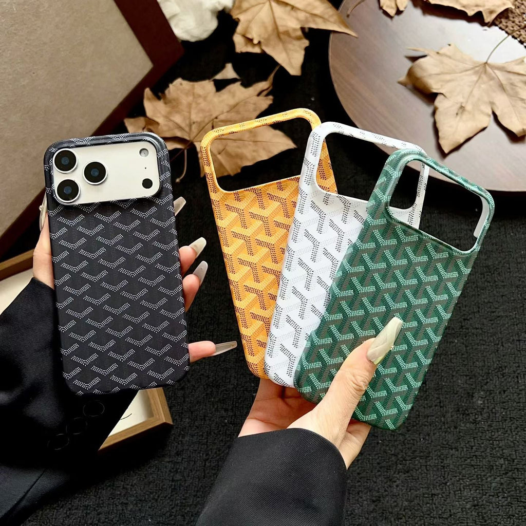 Luxury Woven Monogram Case – Elegant Slim Protective Design