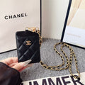 Elegant Quilted Crossbody Mini Card Wallet