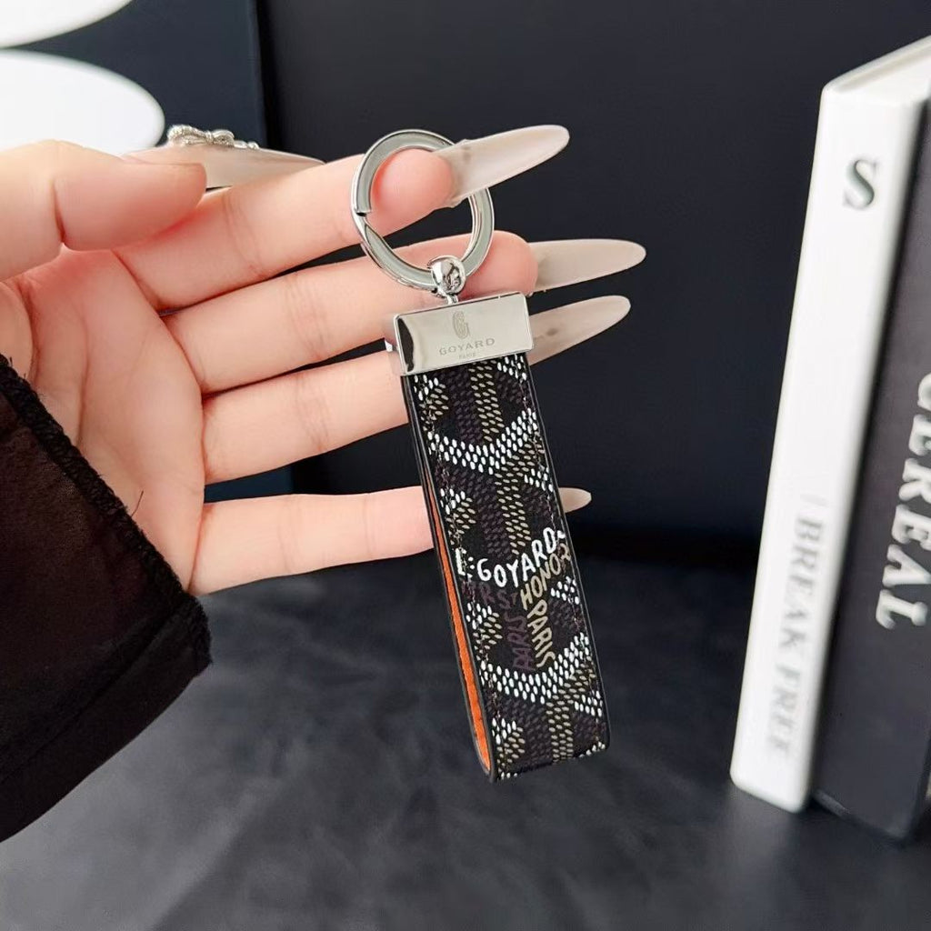 Luxury Monogram Pattern Keychain Strap
